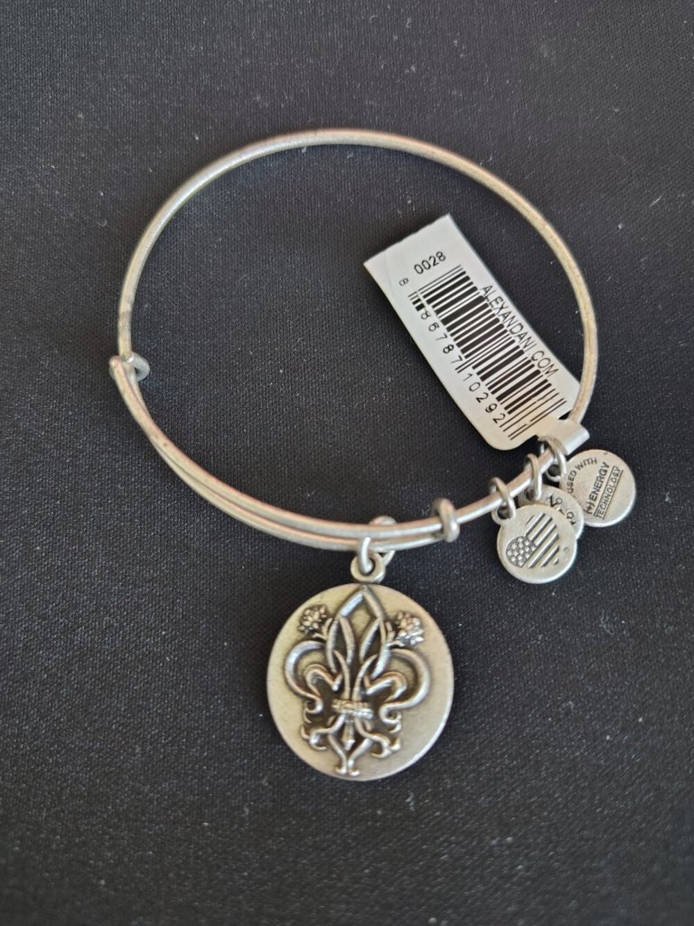 NWT Alex and Ani Fleur De Lis Bangle #841